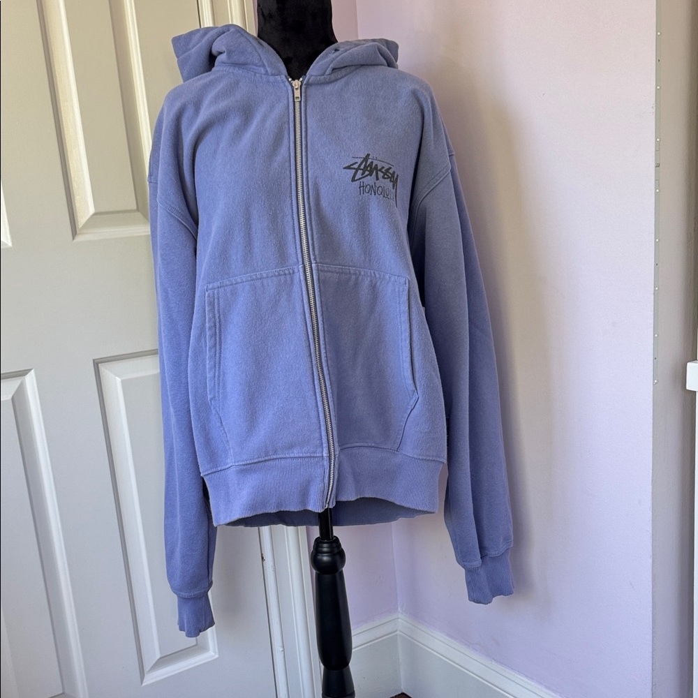 Stussy Honolulu Lavender Full-Zip Hoodie Jacket
